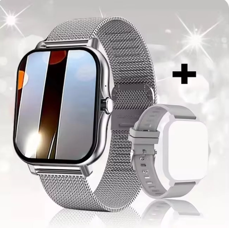 2025 Smart Watch Android IOS Bluetooth Talk Heart Rate Monitor Sleep Record Sports Smart Watch Ladies Men Gift